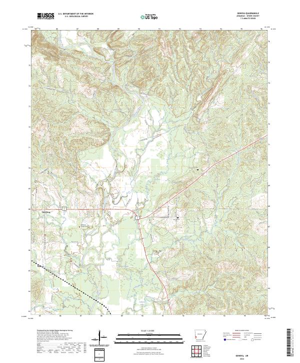 Geneva, AR — USGS 7.5-minute topo (2024)