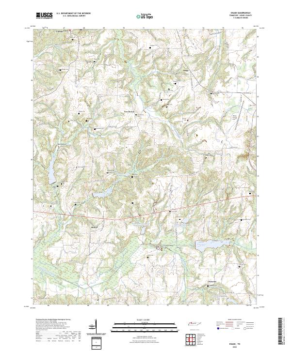 Osage, TN — USGS 7.5-minute topo (2022)