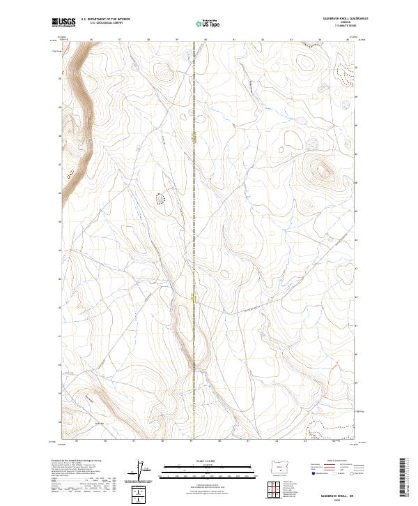 Sagebrush Knoll, OR — USGS 7.5-minute topo (2023)