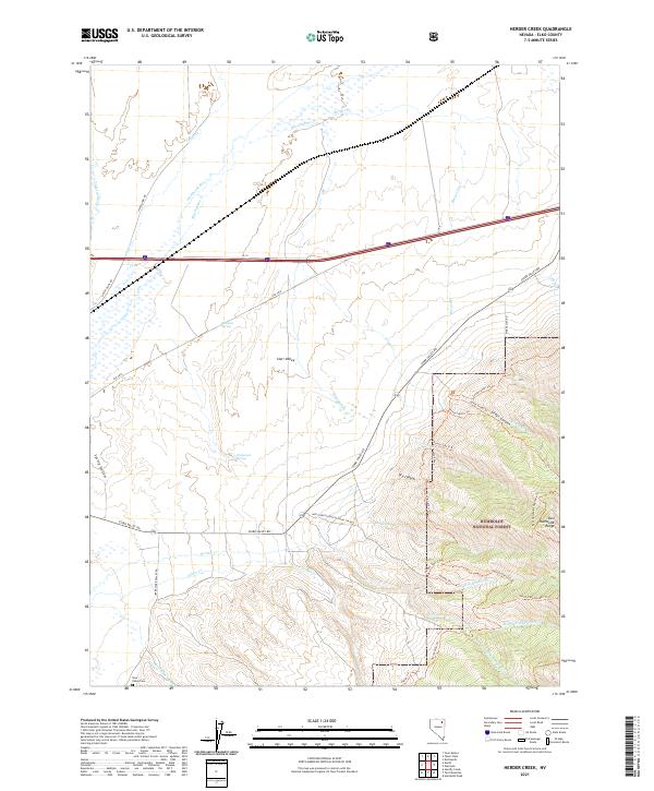 Herder Creek, NV — USGS 7.5-minute topo (2021)