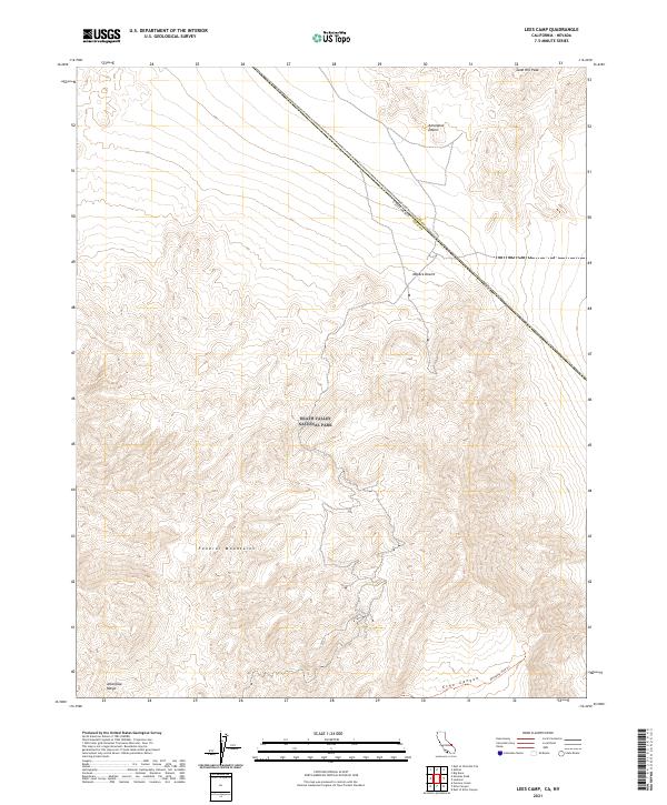 Lees Camp, CA-NV — USGS 7.5-minute topo (2021)