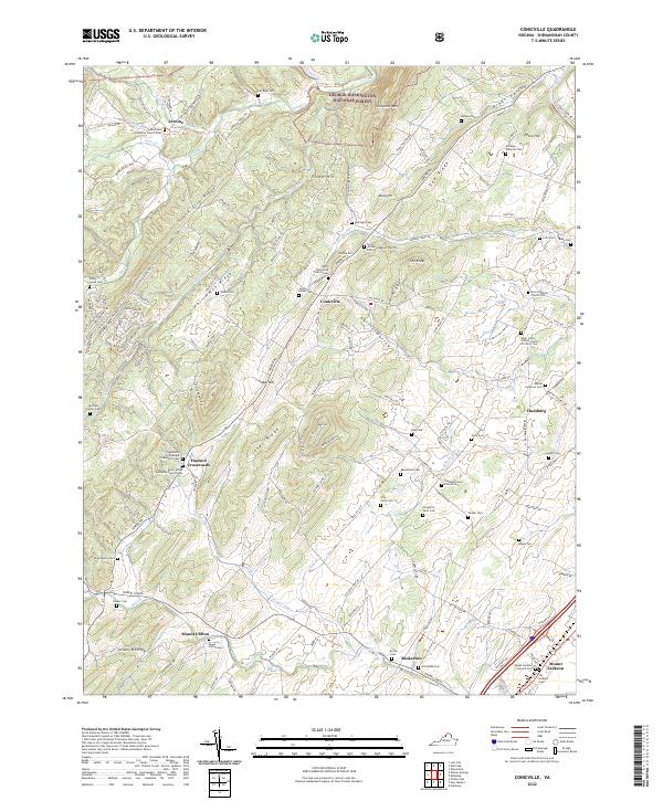 Conicville, VA — USGS 7.5-minute topo (2022)