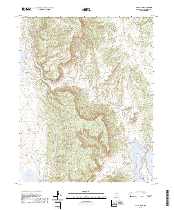 Apache Mesa, NM — USGS 7.5-minute topo (2023)