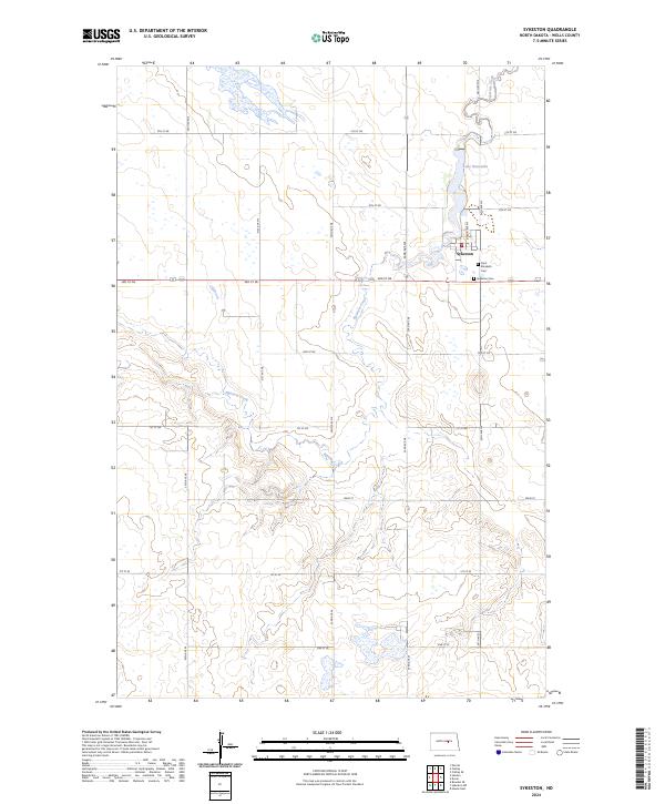 Sykeston, ND — USGS 7.5-minute topo (2024)