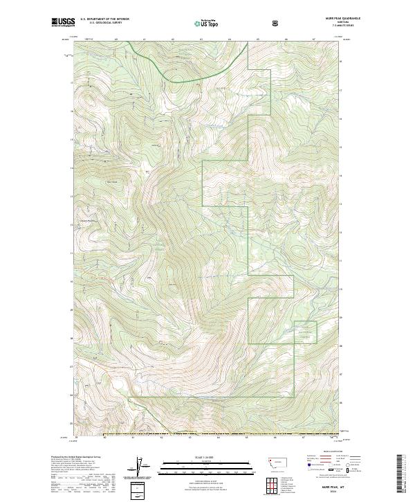 Murr Peak, MT — USGS 7.5-minute topo (2024)