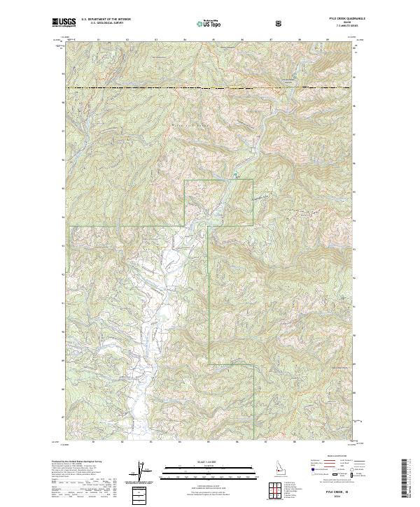 Pyle Creek, ID — USGS 7.5-minute topo (2024)