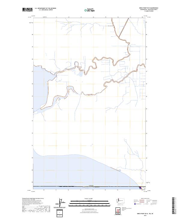 Birch Point OE N, WA-BC — USGS 7.5-minute topo (2023)