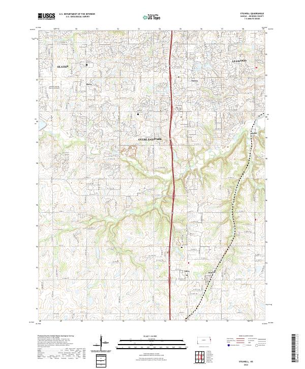 Stilwell, KS — USGS 7.5-minute topo (2022)
