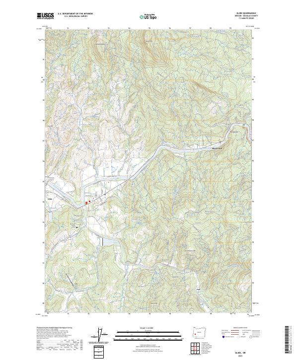 Glide, OR — USGS 7.5-minute topo (2023)