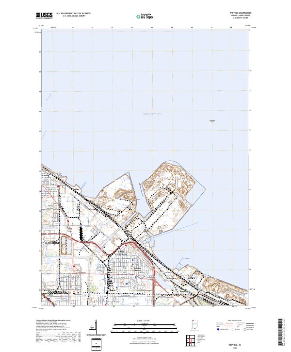 Whiting, IN — USGS 7.5-minute topo (2022)