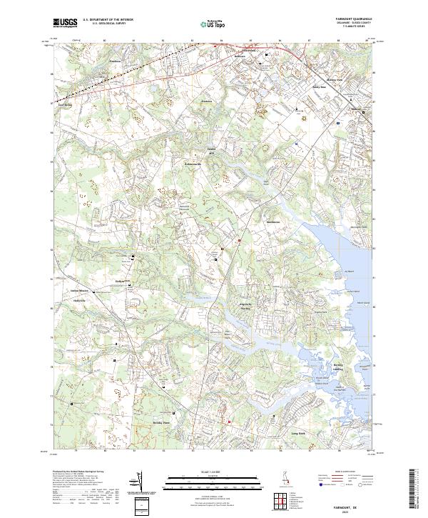 Fairmount, DE — USGS 7.5-minute topo (2023)