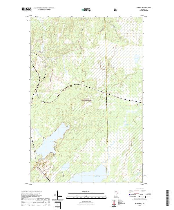 Babbitt SE, MN — USGS 7.5-minute topo (2022)