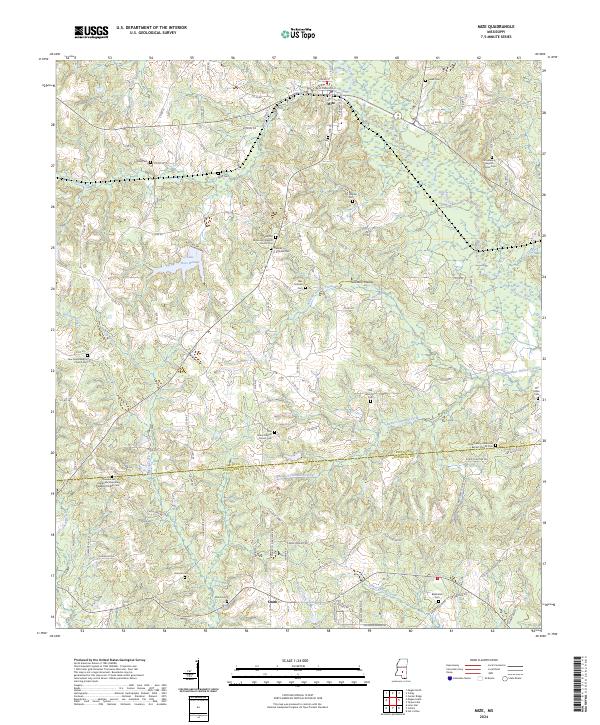 Mize, MS — USGS 7.5-minute topo (2024)