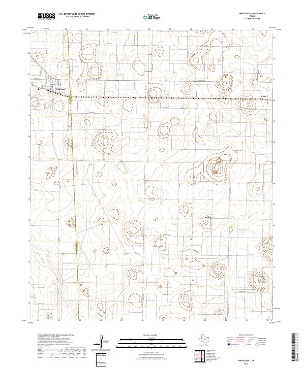 Whiteface, TX — USGS 7.5-minute topo (2022)