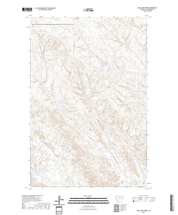 Coal Bank Spring, MT — USGS 7.5-minute topo (2024)