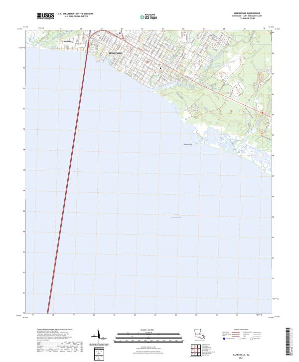 Mandeville, LA — USGS 7.5-minute topo (2024)