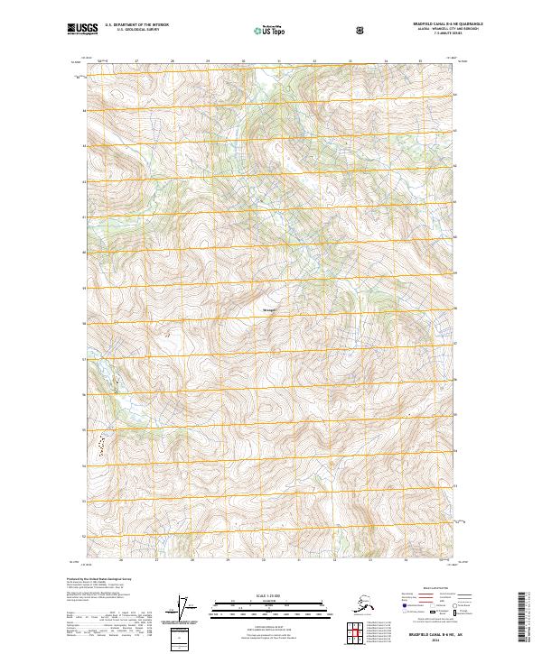 Bradfield Canal B-6 NE, AK — USGS 7.5-minute topo (2024)