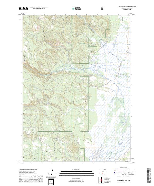 Sycan Marsh West, OR — USGS 7.5-minute topo (2024)