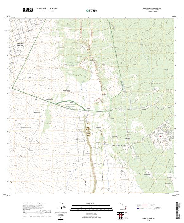 Kahuku Ranch, HI — USGS 7.5-minute topo (2024)