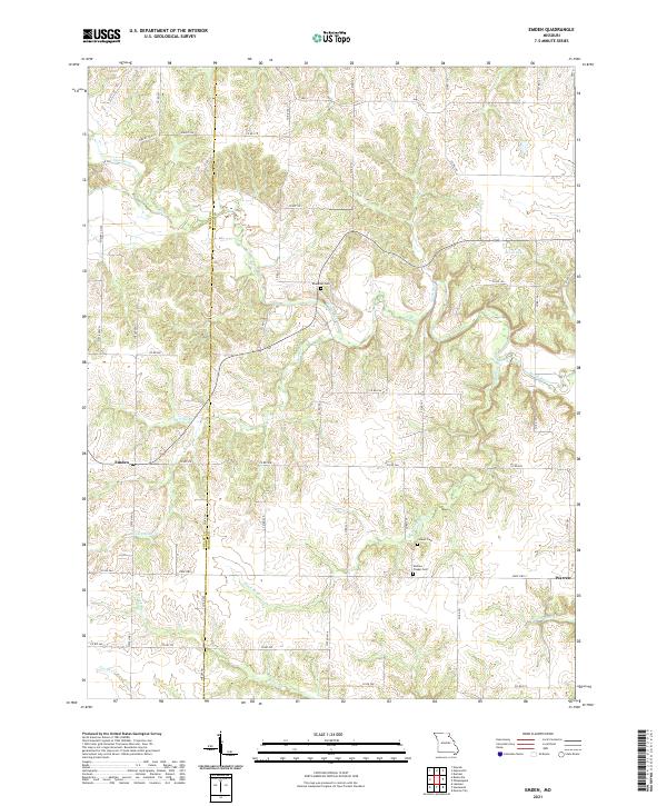 Emden, MO — USGS 7.5-minute topo (2021)