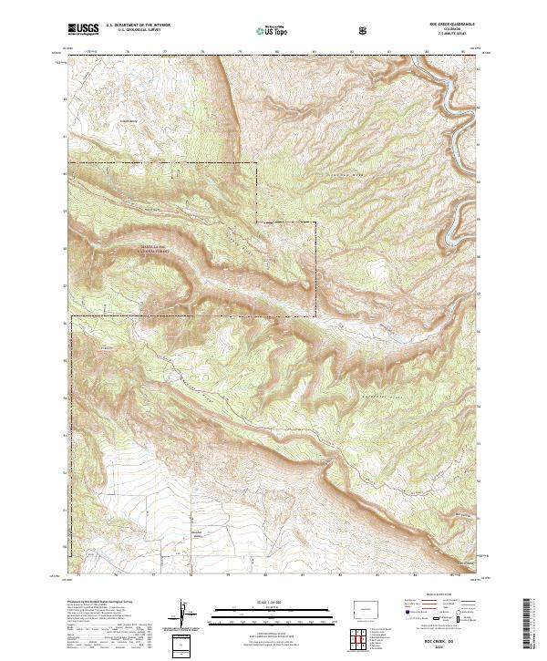 Roc Creek, CO — USGS 7.5-minute topo (2022)