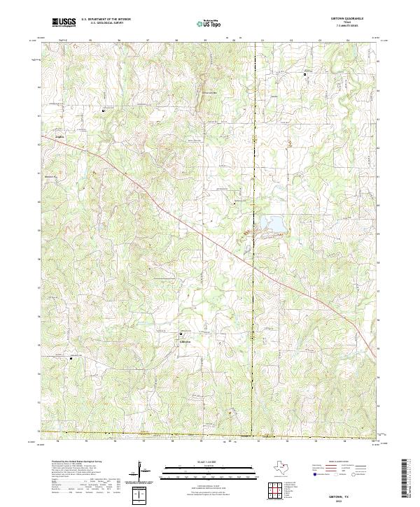 Gibtown, TX — USGS 7.5-minute topo (2022)