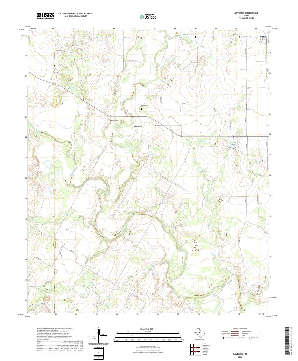 Maverick, TX — USGS 7.5-minute topo (2022)
