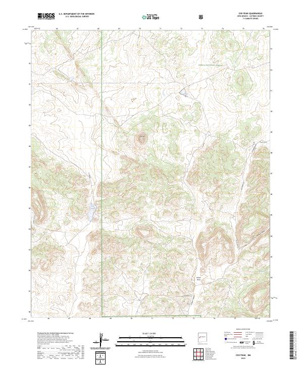 Cox Peak, NM — USGS 7.5-minute topo (2023)
