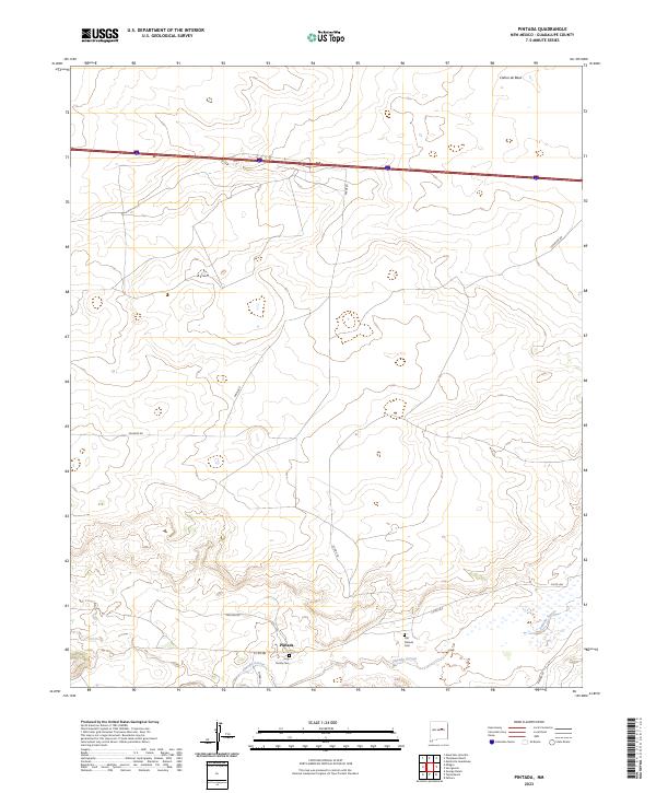 Pintada, NM — USGS 7.5-minute topo (2023)