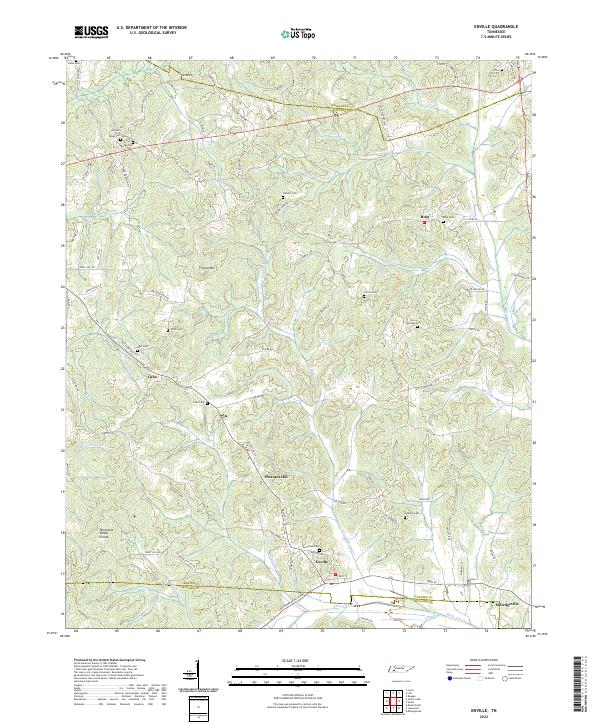 Enville, TN — USGS 7.5-minute topo (2022)