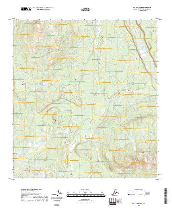 Gulkana D-2 SW, AK — USGS 7.5-minute topo (2023)