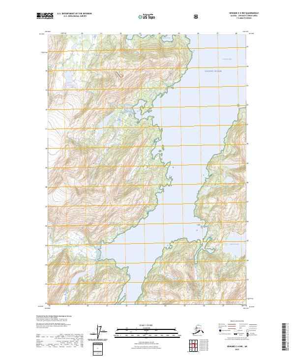 Seward C-4 NW, AK — USGS 7.5-minute topo (2023)