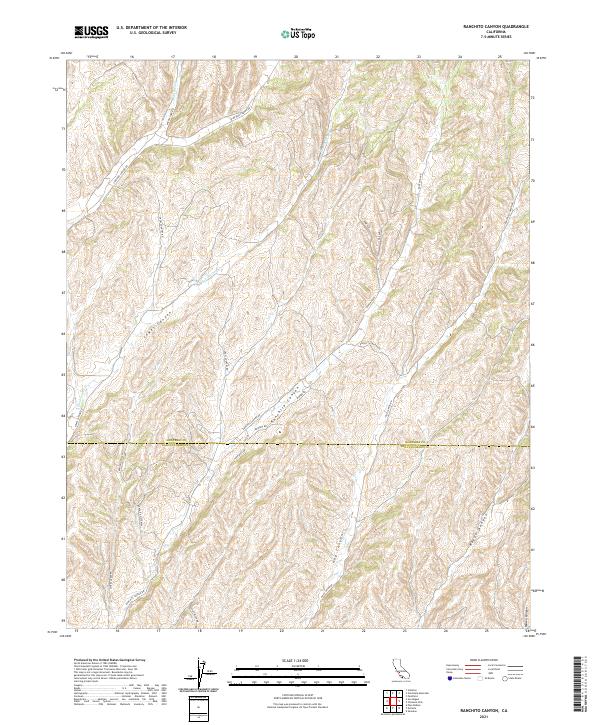 Ranchito Canyon, CA — USGS 7.5-minute topo (2021)