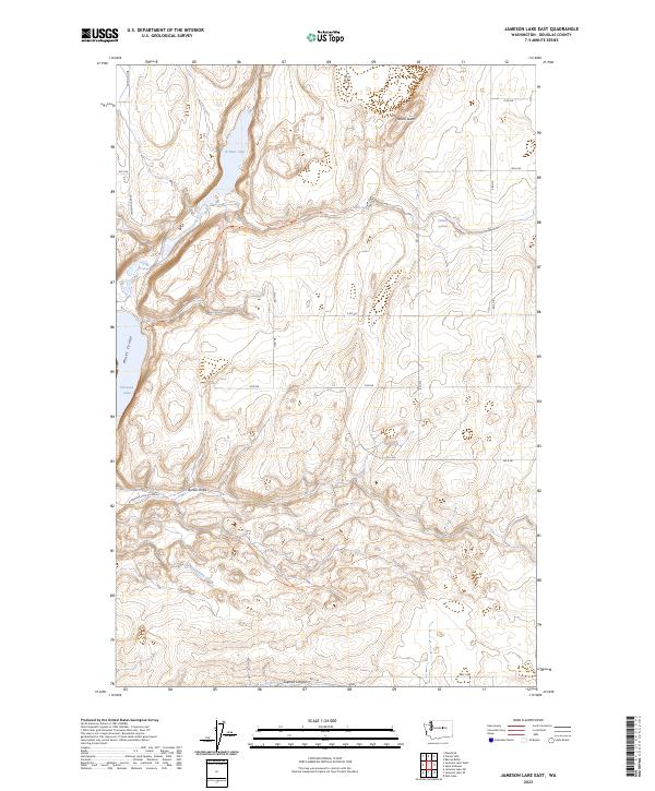 Jameson Lake East, WA — USGS 7.5-minute topo (2023)