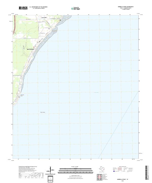 Umbrella Point, TX — USGS 7.5-minute topo (2022)