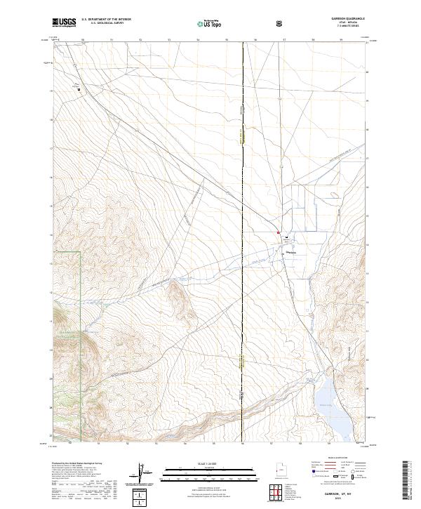 Garrison, UT-NV — USGS 7.5-minute topo (2023)