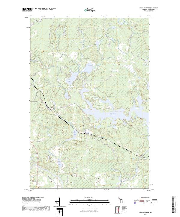 Kelso Junction, MI — USGS 7.5-minute topo (2023)