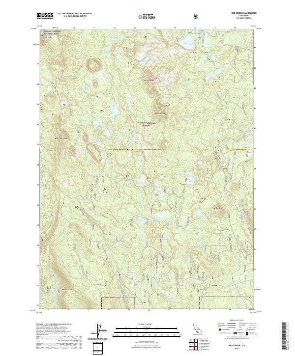 Red Cinder, CA — USGS 7.5-minute topo (2022)