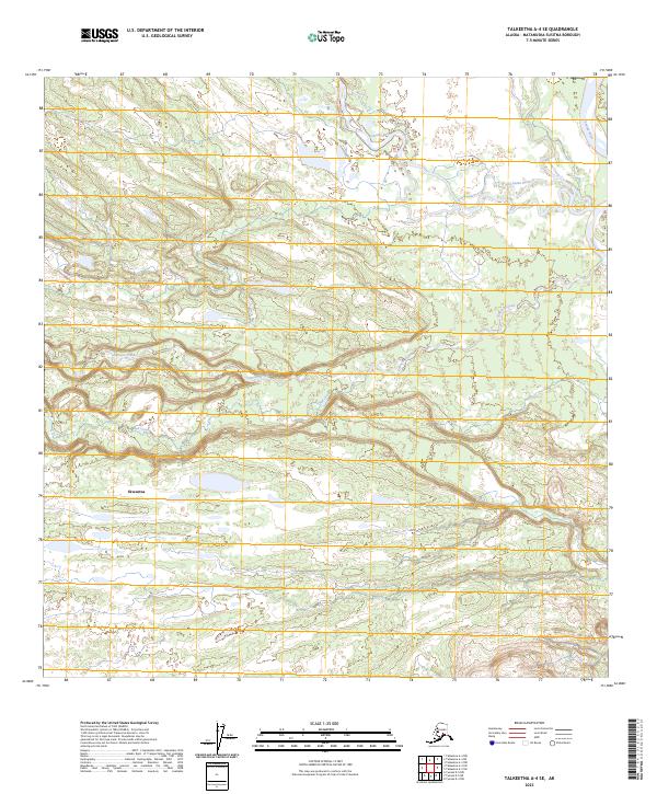 Talkeetna A-4 SE, AK — USGS 7.5-minute topo (2023)