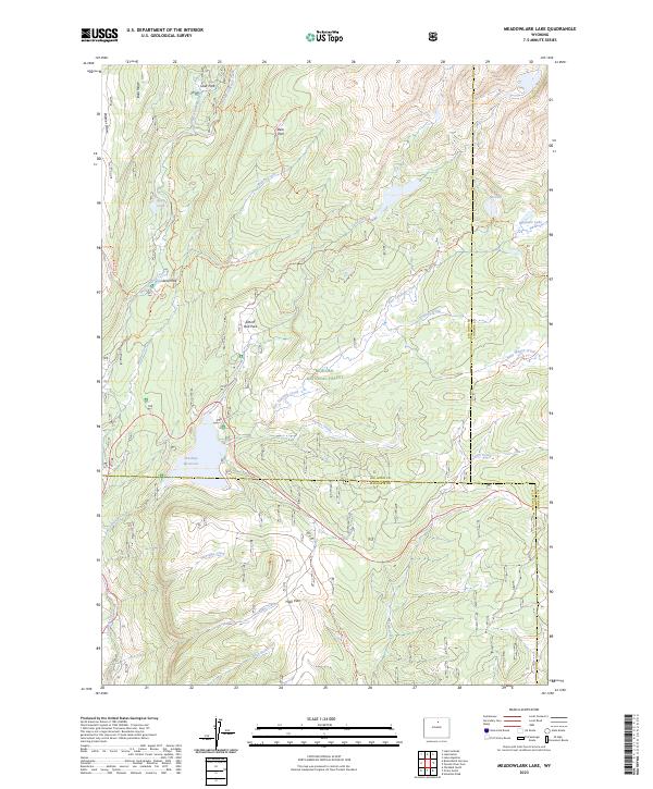 Meadowlark Lake, WY — USGS 7.5-minute topo (2023)