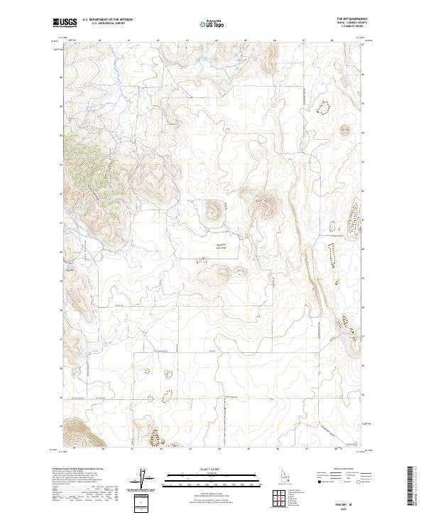 The Dip, ID — USGS 7.5-minute topo (2023)