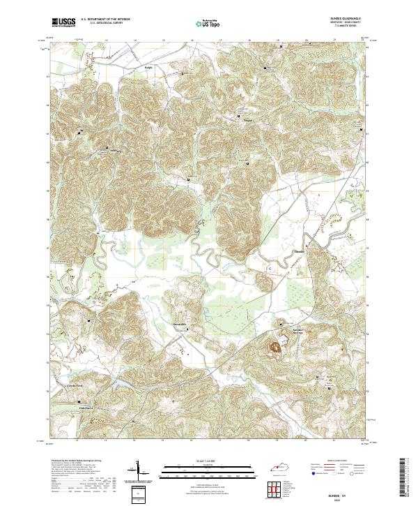 Dundee, KY — USGS 7.5-minute topo (2022)