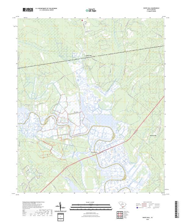White Hall, SC — USGS 7.5-minute topo (2024)