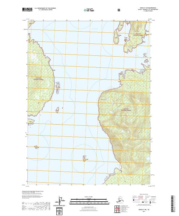 Craig D-1 NE, AK — USGS 7.5-minute topo (2021)