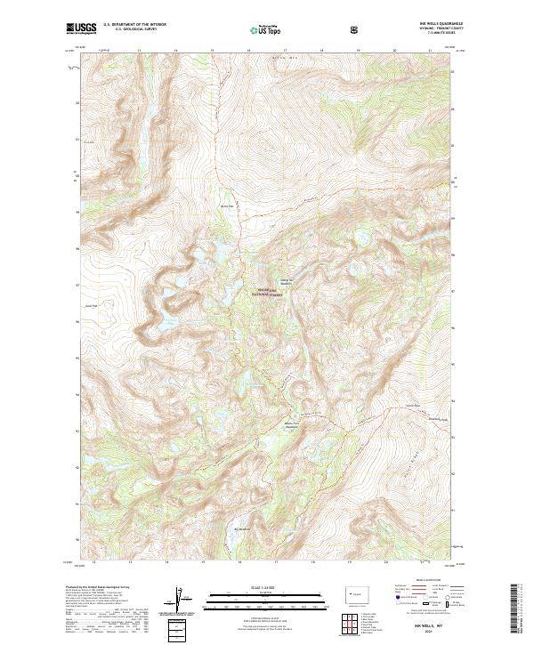 Ink Wells, WY — USGS 7.5-minute topo (2021)