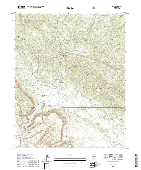Ramah, NM — USGS 7.5-minute topo (2023)