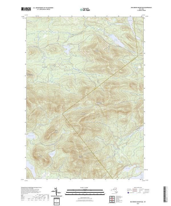 Dun Brook Mountain, NY — USGS 7.5-minute topo (2023)