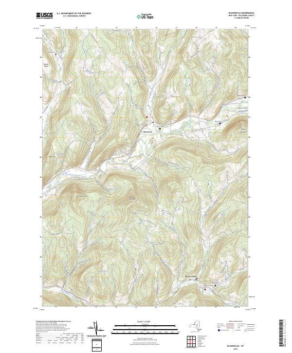 Bloomville, NY — USGS 7.5-minute topo (2023)