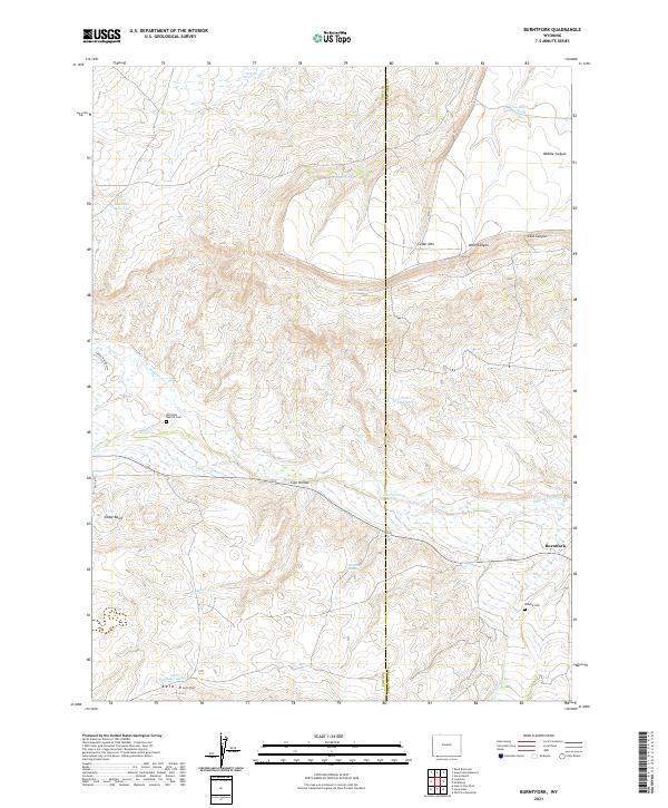 Burntfork, WY — USGS 7.5-minute topo (2021)