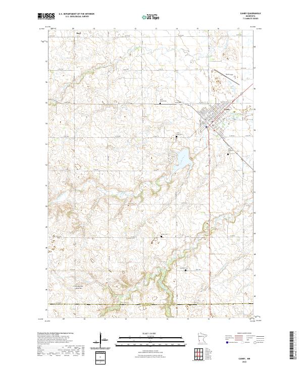Canby, MN — USGS 7.5-minute topo (2022)